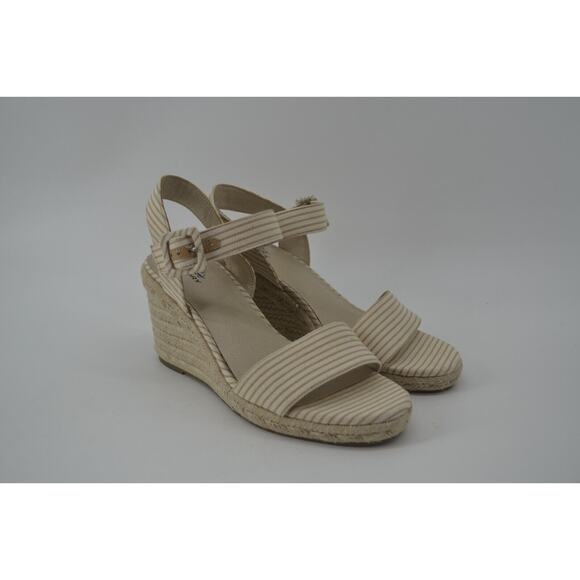 Life Stride Velocity With Memory Foam Tango Espadrilles Striped Tan Size 8.5 - Picture 6 of 11